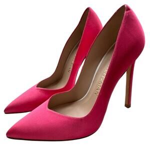 Stuart Weitzman Satin Pink High Heels